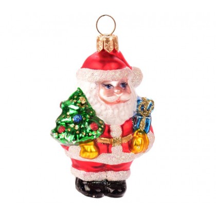 BOMBKA BOMBKI MIKOŁAJ Z CHOINKĄ BOMBKA BOMBKI MIKOŁAJ Z CHOINKĄ
