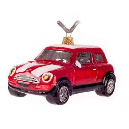 BOMBKA SZKLANA RĘCZNIE MALOWANA MINI COOPER BOMBKA SZKLANA RĘCZNIE MALOWANA MINI COOPER
