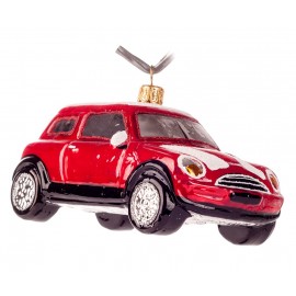 BOMBKA SZKLANA RĘCZNIE MALOWANA MINI COOPER BOMBKA SZKLANA RĘCZNIE MALOWANA MINI COOPER