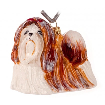 BOMBKA SZKLANA RĘCZNIE MALOWANA SHI TZU DECORGURU BOMBKA SZKLANA RĘCZNIE MALOWANA SHI TZU DECORGURU