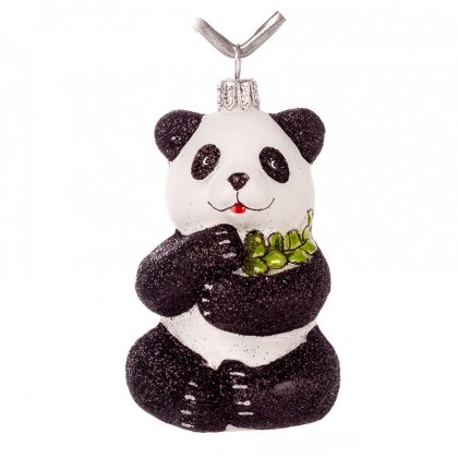 BOMBKA SZKLANA RĘCZNIE MALOWANA PANDA DECORGURU BOMBKA SZKLANA RĘCZNIE MALOWANA PANDA DECORGURU